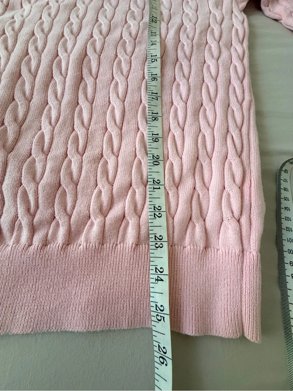 J. Crew Pink Cable-Knit Crewneck Sweater (Men’s sizing) LIKE NEW